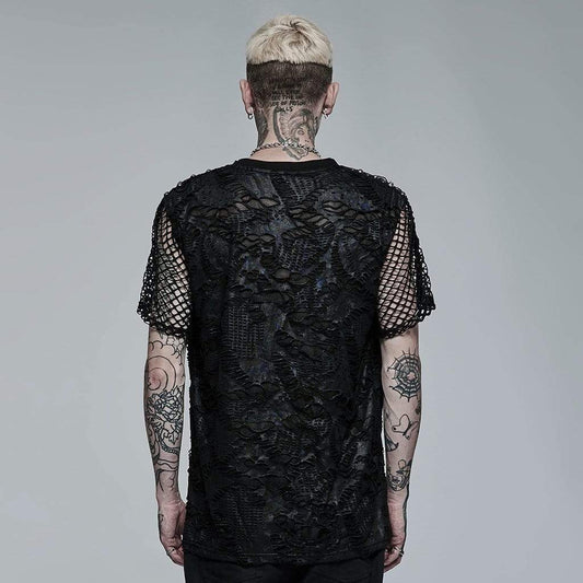The Mosh-Pit Distressed Mesh Tee