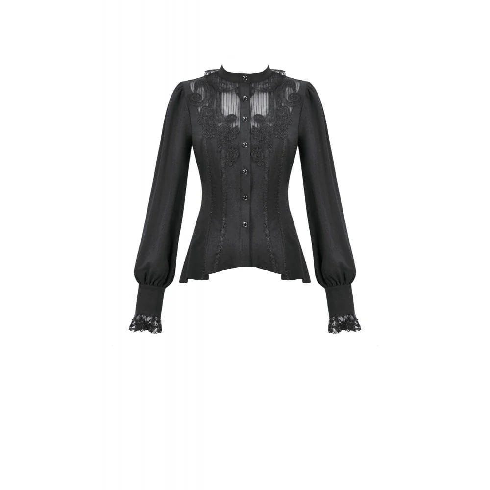 The Ethereal Decal Mesh Blouse