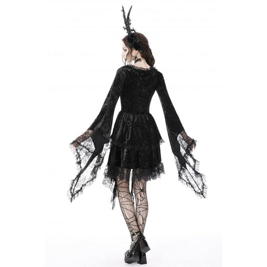 The Nocturne Lace Spliced Flare Dress