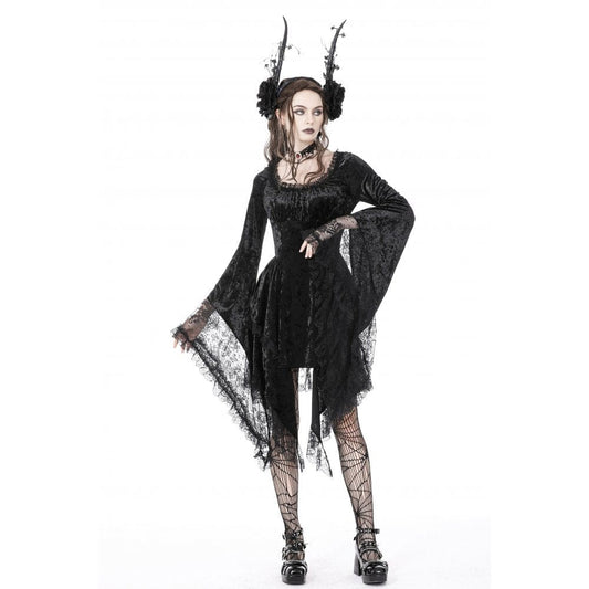 The Nocturne Lace Spliced Flare Dress